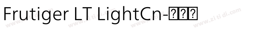 Frutiger LT LightCn字体转换